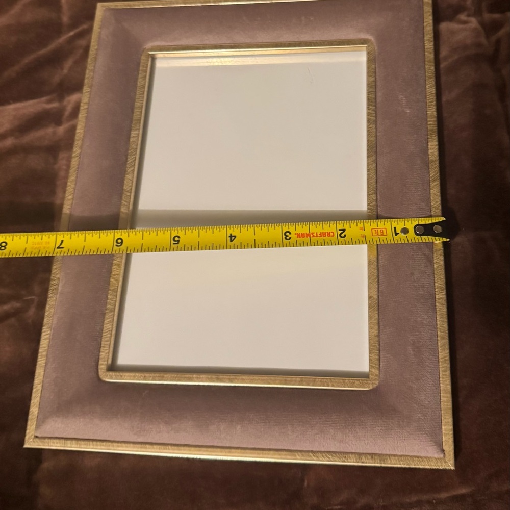 Eccolo Dusty Purple Velvet & Gold Picture Frame – 5x7 – New - Picture 3 of 5